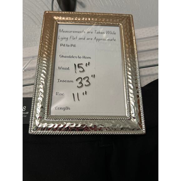 Maurices Black High Rise Trouser Pockets Straight Dress Pants Size 8 Regular NWT - Picture 8 of 9